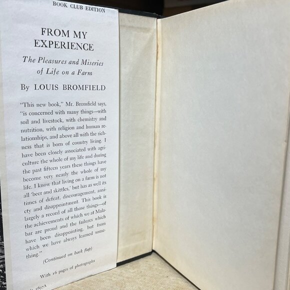 From My Experience By Louis Bromfield Hardback Book Club Edition 1955 Harper & B - Picture 4 of 7